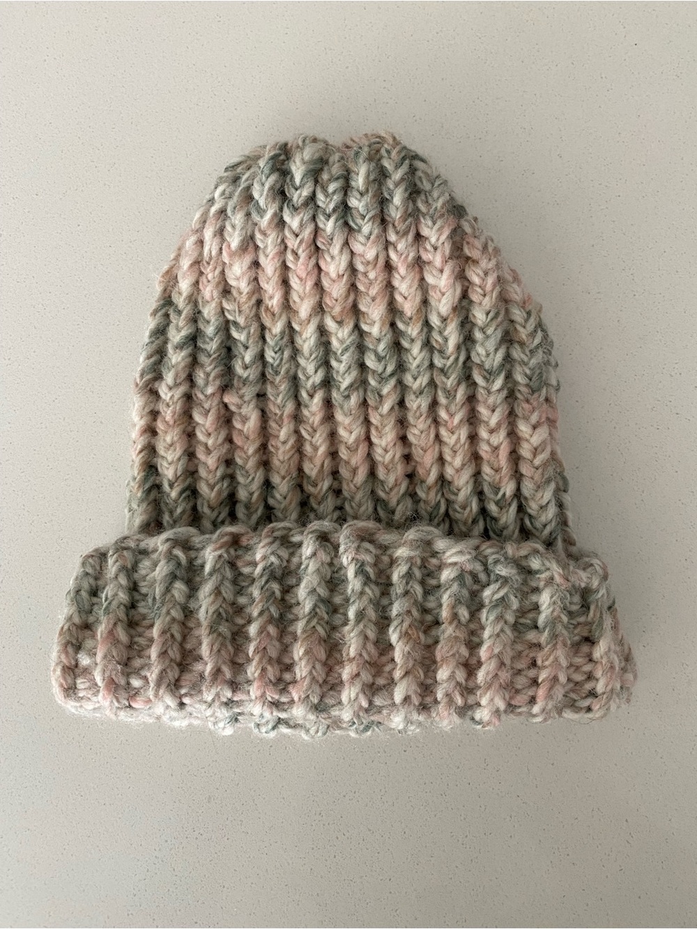 Chunky Ribbed Hand Knit Beanie